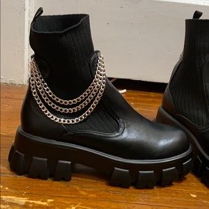 Black Platform boots
